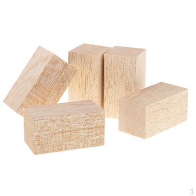 Balsa-Holzblöcke Holzstangen Stöcke für Modelle, Flugzeugbausätze, Filmrequisiten, DIY-Projekte - Packung mit