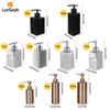 Stainless Steel Soap Dispenser, Refillable Manual Press Soap Dispenser,  for Hold Liquids, Shower Gels, Shampoos, Lotions