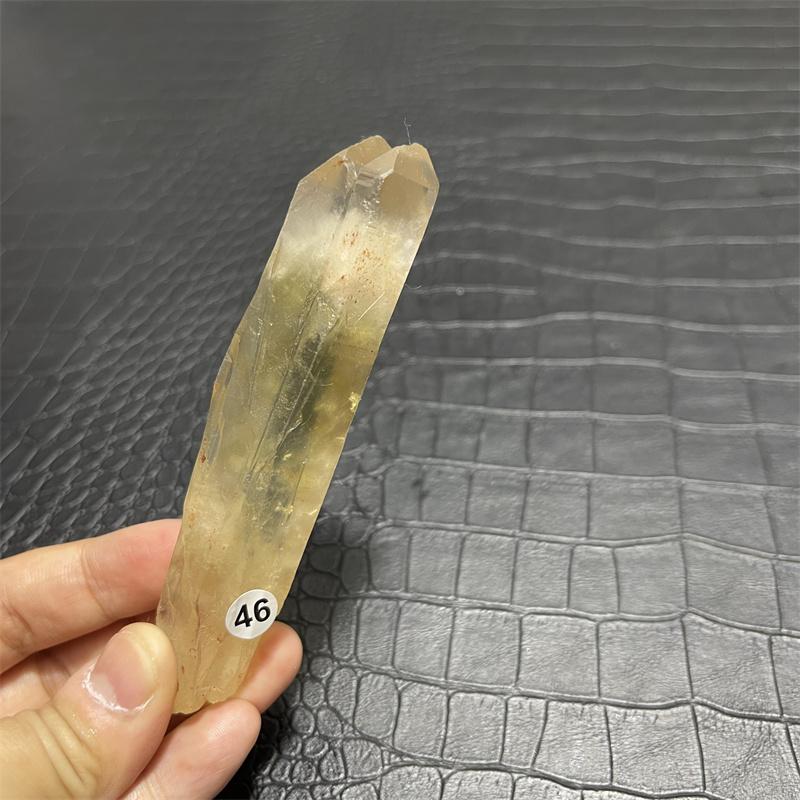 Hot for sale!Natural yellow crystal wand point crystal smoky topaz point reiki healing as a gift