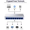 8 Port Ethernet Switcher 10/100/1000Mbps Gigabit Networking Switcher Adapter Internet Splitter Ethernet Intelligent Switcher