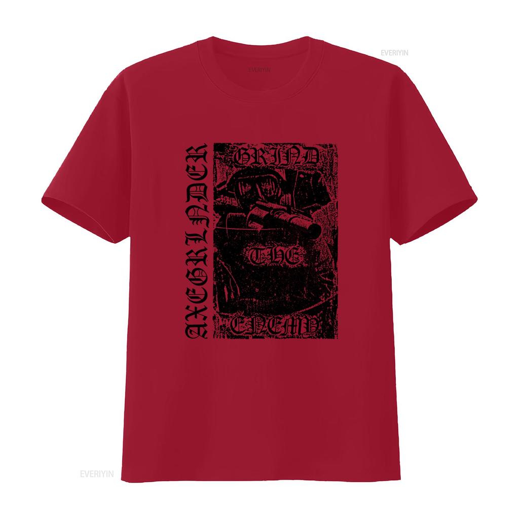 Axegrinder SAND T shirt Crust Punk Amebix Deviated Instinct Print vintage Washed Stretched Slightly Unisex Stylish