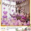18th Birthday Party Aluminum Balloon Set - Wall Decoration Background