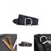 Elegant Womens Leather Belt With Geometric Metal Loop For Daily Casual Styling