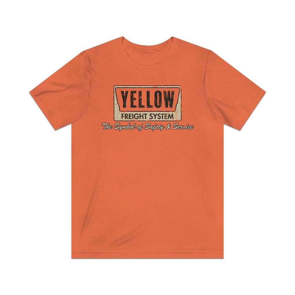 

Yellow Freight Symbol of Safety 1968 F/B Vintage Men s T shirt S