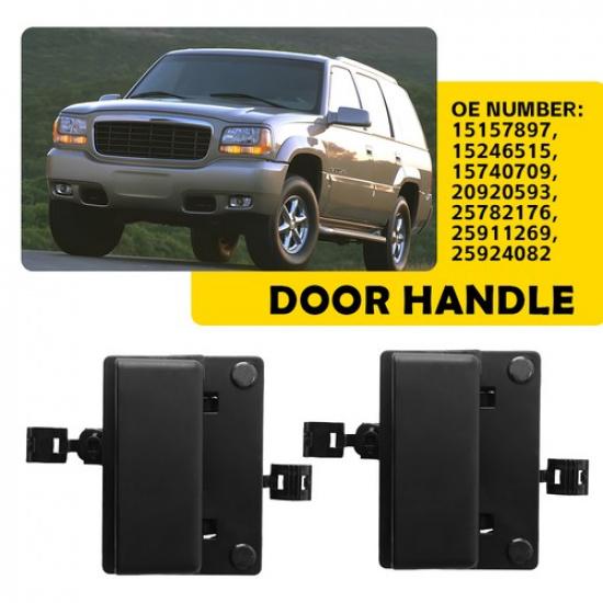 2PCS Cargo Cab Exterior Door Latch Handle For 1988-1999 Chevrolet Suburban C1500