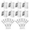 4pcs Practical Sturdy Aluminum Alloy Solars Panel Mounting Set Accessory for Campers and Boats Off Grids Applications