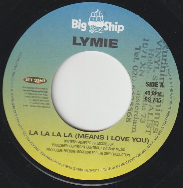 

7inch Record PAUL LYMIE MURRAY - La La La La (Means I Love You) BS705 Big Ship 1999 UK Reggae, Ska & Dub Used