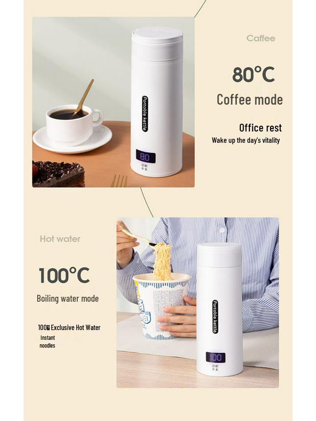 Portable Electric Heating Cup for Travel and Office