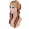 Fashion Women Wrinkle Long Turban Head Wrap Chemo Hat Beanie Muslin Hijab Girls Hats