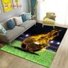 3D Soccer Football Sport Area Rug,Carpet Rug for Living Room Bedroom Sofa Doormat Kitchen Decoration,Kid Play Non-slip Floor Mat