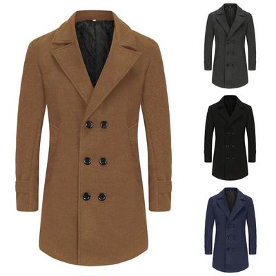 Fashionable Lined Woolen Coat Medium To Long Warm Jacket