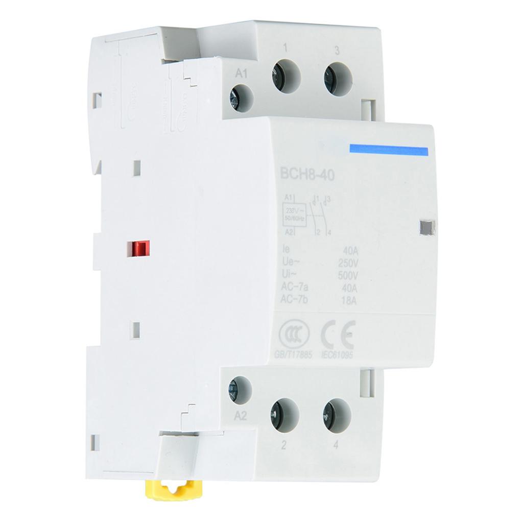 2P 40A Low Power Consumption Household DIN Rail AC Contactor 2NO 5060HZ 220V230V