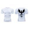 Graphic Athletic Quick Dry Compression Shirt for Men Gym Workout Running Tshirts Tees Tops Undershirt Baselayers Activewear