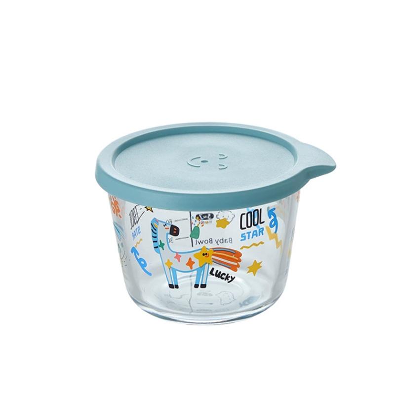 Round Food Storage Container Glass Pickle Sealed Jar Refrigerator Fruit Vegetable Storage Jar