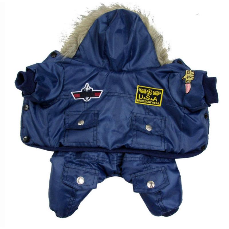 Winter Pet Clothing, Thick Cotton-padded Clothes for Autumn and Winter, Down Corgi Four-legged Dog Clothes