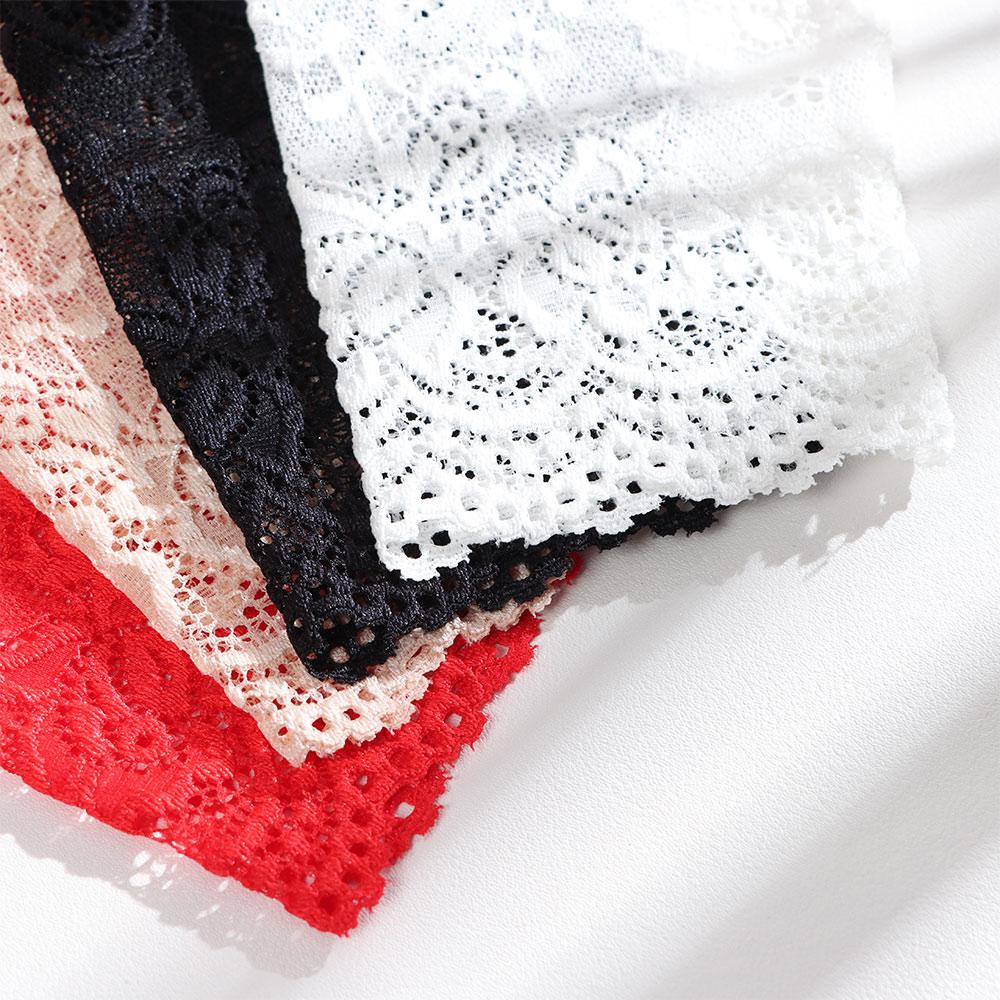 1Pair Fashion Women Lace Gloves Elastic Spring Summer Sunscreen Short Fingerless Driving Gloves Half Finger Mittens