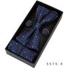 Men's Formal & Casual Bow Tie, Cufflinks, and Pocket Square Set - Korean Style for Weddings & Events