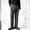 Hochwertige Hosen Herren Frühling und Herbst neue Herrenhosen gerade locker lässig Wide-Leg Anzughosen