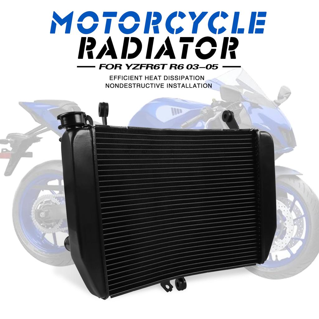 For Yamaha YZF R6 YZF-R6 YZFR6 2003 2004 2005 Motorcycle CNC Aluminium Engine Radiator Water Tank Cooling Cooler Accessories