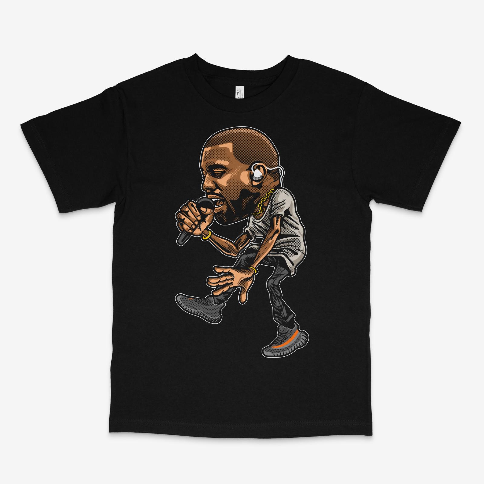 Ye Concert Black Tee S разноцветный