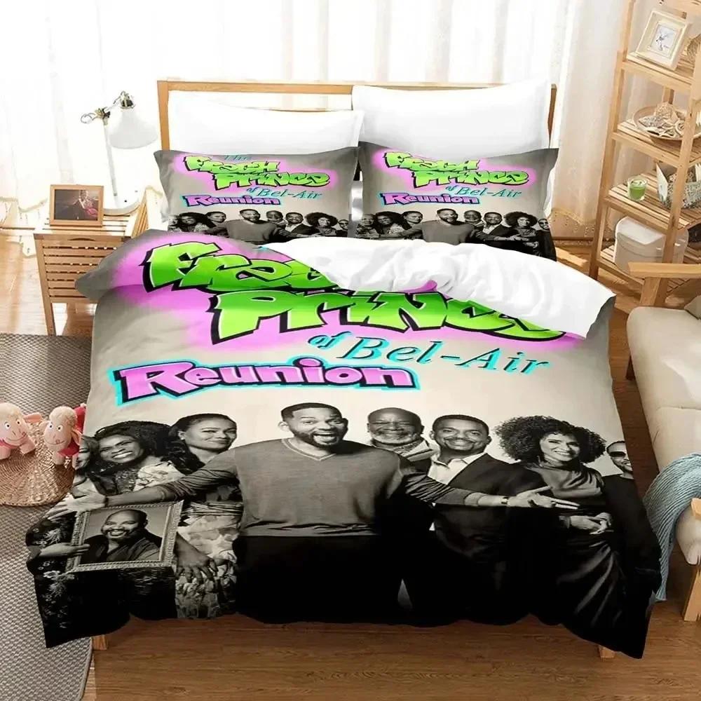 

Fresh Prince of Bel-Air Bedding Set Duvet Cover Sheet Printed Bed Set Pillowcase Bed Full Queen King Size Comforter Bedroom 135x200cm