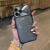 Crystal Lens Protector Magnetic Case For For Iphone 17 16 1 14 13 Pro Max For  Wireless Charge Shockproof Matte Cover
