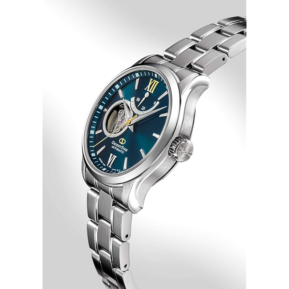 Orient Star Automatic Mechanical Watch Semi-Skeleton Open Heart Men's Green 2-Year Warranty