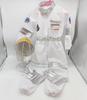 [deaizaka.biz] Kids' 3-Piece Space Suit Cosplay Set (Jumpsuit, Helmet, and Gloves) - Cool Astronaut Costume for Children 100-120cm (42-44 Inches)