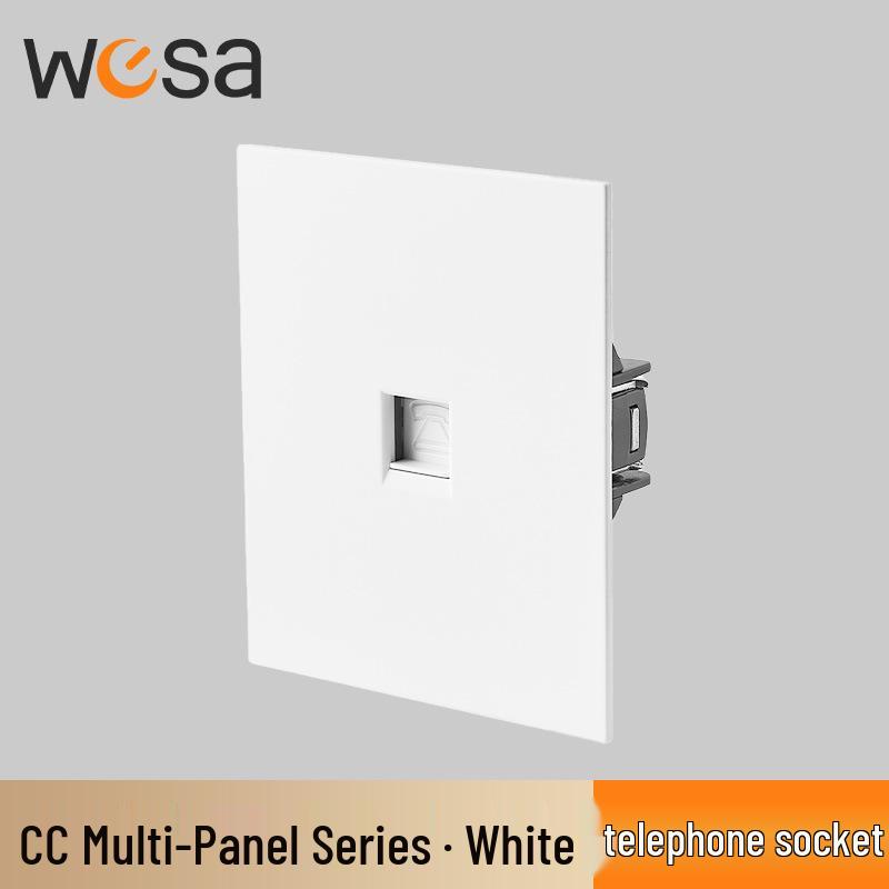 European Standard Multi-position Wall Socket with Flame Retardant Protection and Simple Design