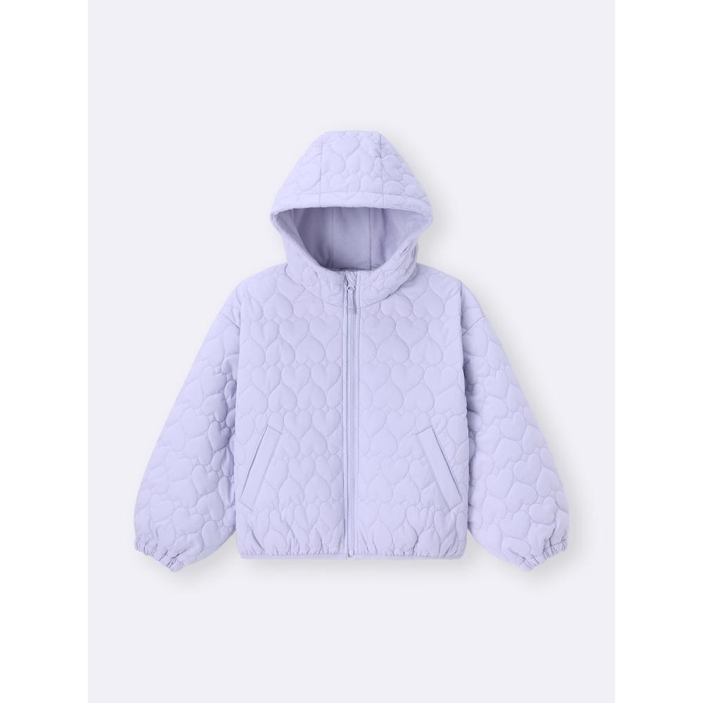 GU by Uniqlo Girls Warm Padded Heart Quilting Blouson