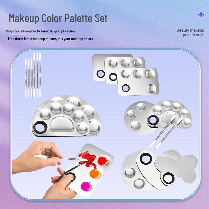 Stainless Steel Makeup Palette for Blending Foundation