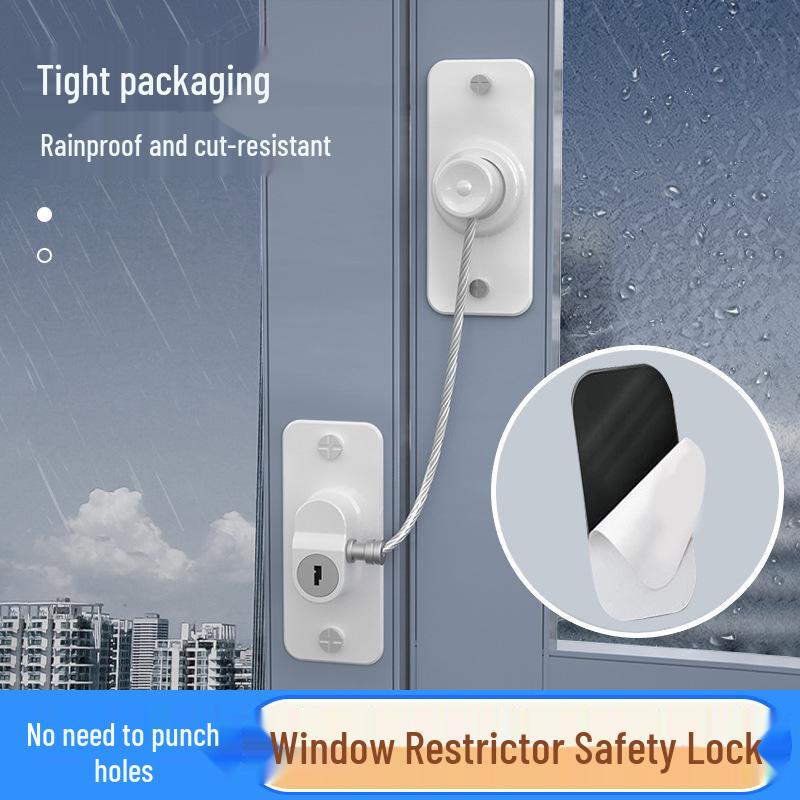 Adjustable Length Drawer & Window Restrictor for Child and Pet Safety