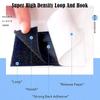10pcs Self Adhesive Hook and Loop Fastener Tape Sticky Dot Double Sided Mounting Strips for Carpet Fixed Anti Skid Grip Mat