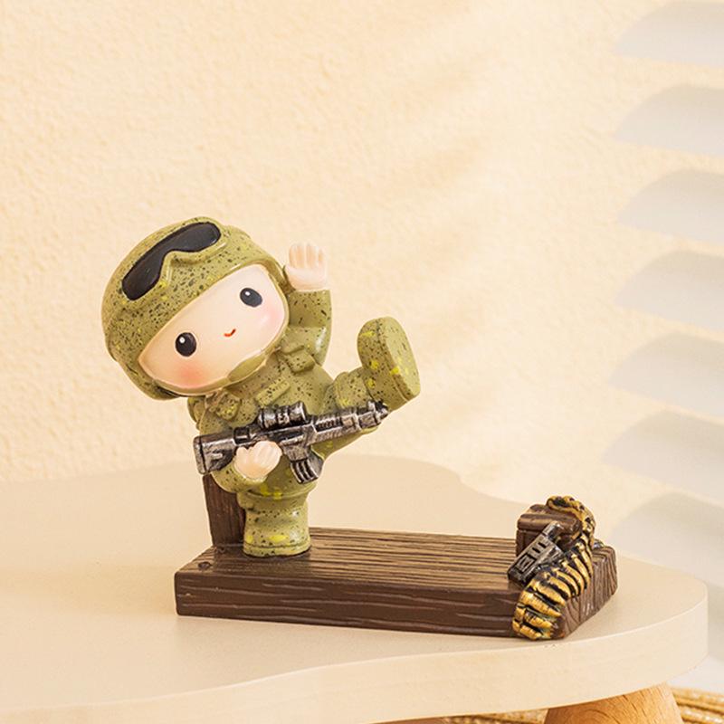 Creative Soldier Phone Stand Military Souvenir Birthday Gift Party Favor