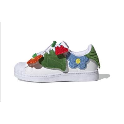 Originals Melting Sadness X  Superstar 360 Classic Casual Low Top Kids Skate Shoes Kids Sneaker White Green Blue HR1633