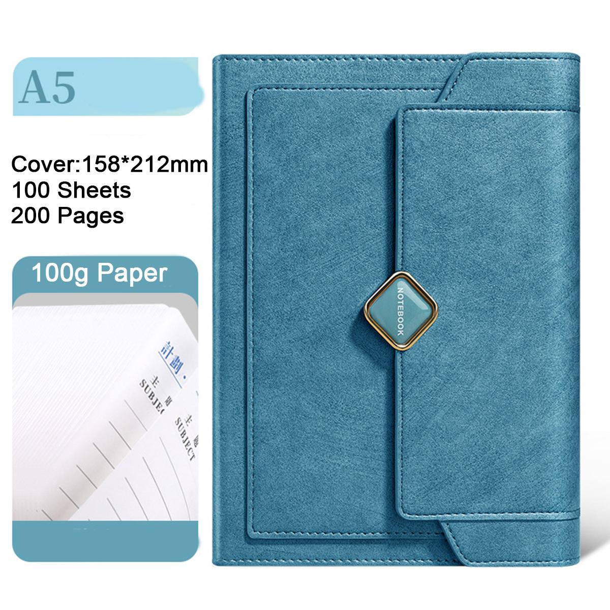 

Записная книжка из кожи формата А5, книга для записей совещаний с пряжкой, рабочая тетрадь, ежедневник, заметки для студентов, дневник, 100 листов A5