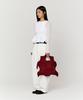 Pleatsmama Big Bow Bag Burgundy