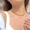 Yori Stainless Steel Golden PVD Zirconia Pendant Necklace Delicate Stainless Steel Daily Wear Arrivals Fashion Jewelry Gift