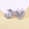 Vintage Ethnic Style Hollow Heart Earrings Fashionable Gypsy Micro Carved U-shaped Earrings Womens Jewelry Dangle Earring Gifts