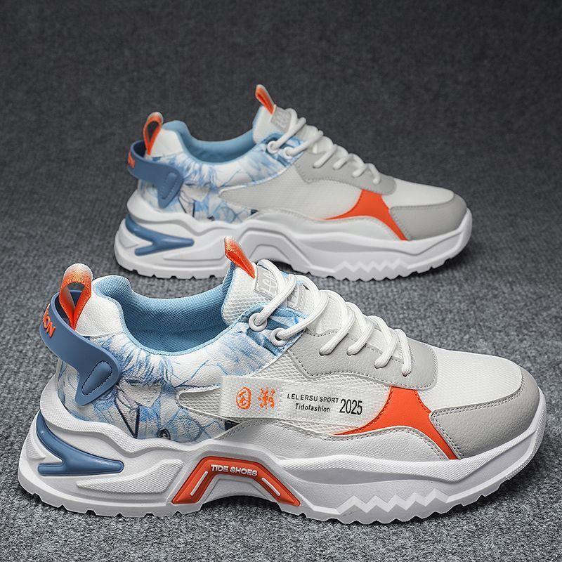 

Men s Shoes Breathable Thin Sports Running Students mesh Casual All-match Dad s Fashionable 40