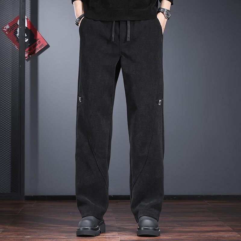 Men's Corduroy Loose Straight-Leg Casual Pants