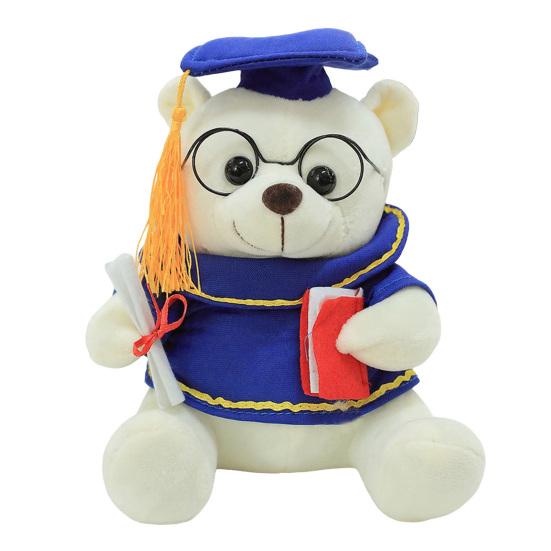 Urso de Pelúcia de Formatura, Animal de Pelúcia Macio, Ursinho Personalizado da Turma de 2026 com Robe Bordado, Lindo Presente de Formatura para Ela ou Ele