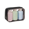 3 Pieces Portable 100/200/300ML Travel Bottles Leakproof Squeeze Containers for Lotions Shampoos and Conditioners