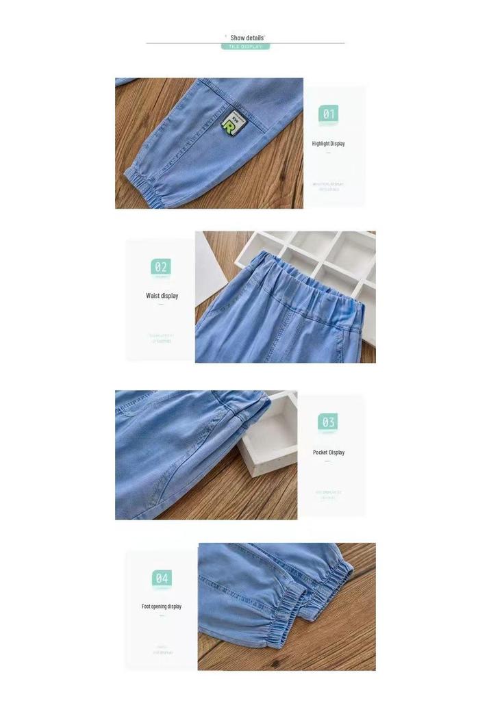 2026 Boys' Spring/Autumn Casual Trousers - Trendy Long Pants for Medium & Large Kids