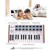 Worlde Ultra-Portable Mini Professional 25-Key USB MIDI Drum Pad and Keyboard Controller