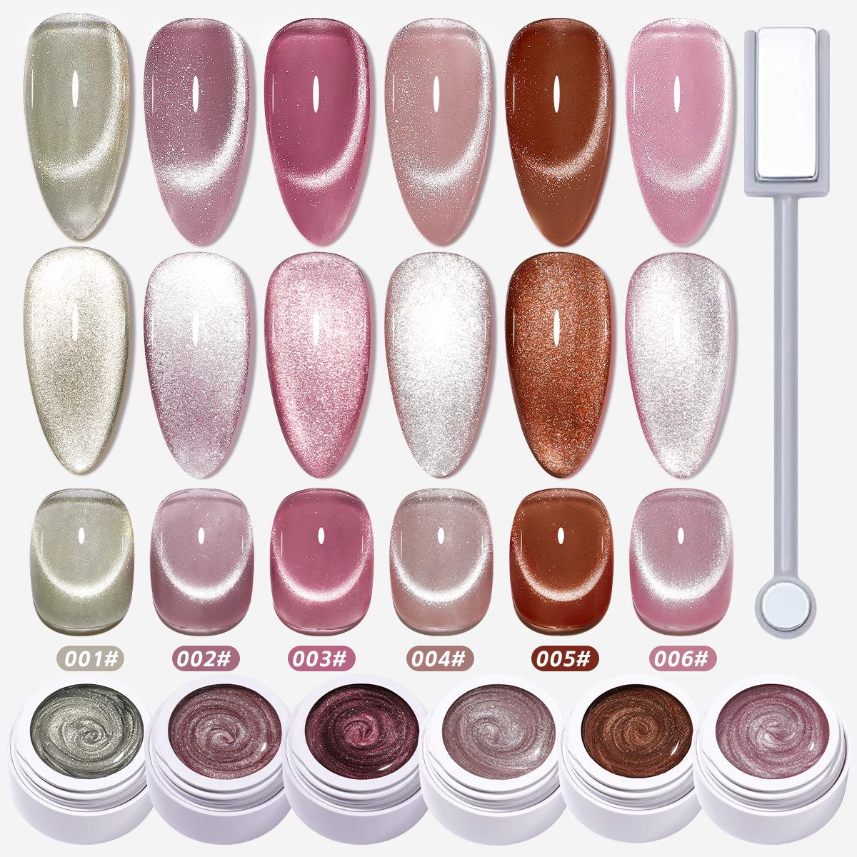 

Rouge Tears 2025 Porcelain White Crystal Cat Eye Gel Polish