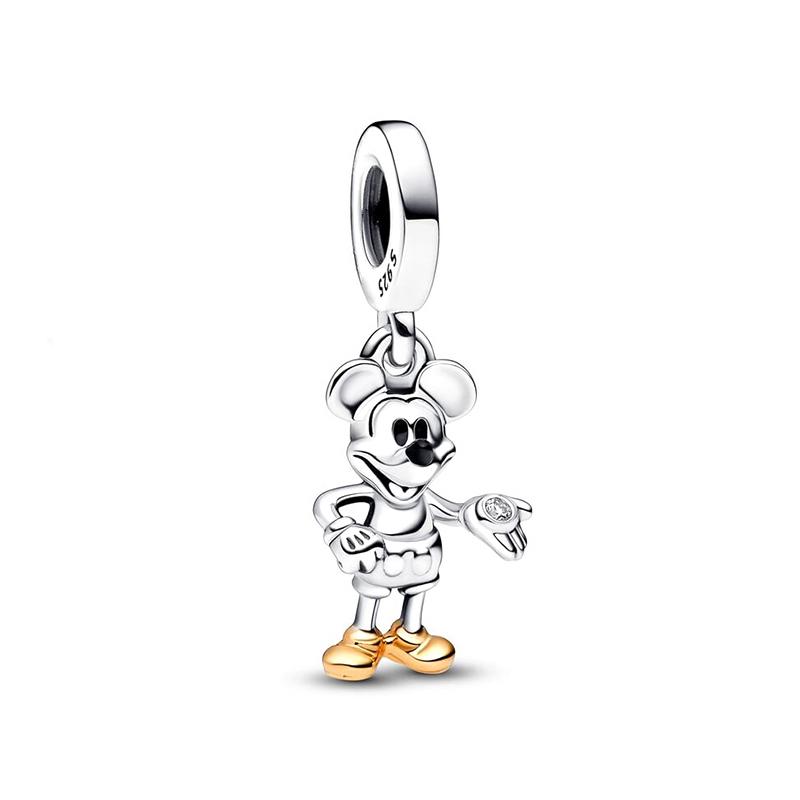 Bedels Koper Mickey Minnie Bedel Kralen Past Armband Bangle Ketting Voor Vrouwen Luxe DIY Sieraden Fijn Festival Cadeau