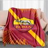 Rome Wolf Football club Printed Throws Blanket Soft Flannel Blankets for Couch Bed Gifts for Men Women Picnic blanket Christmas gifts
