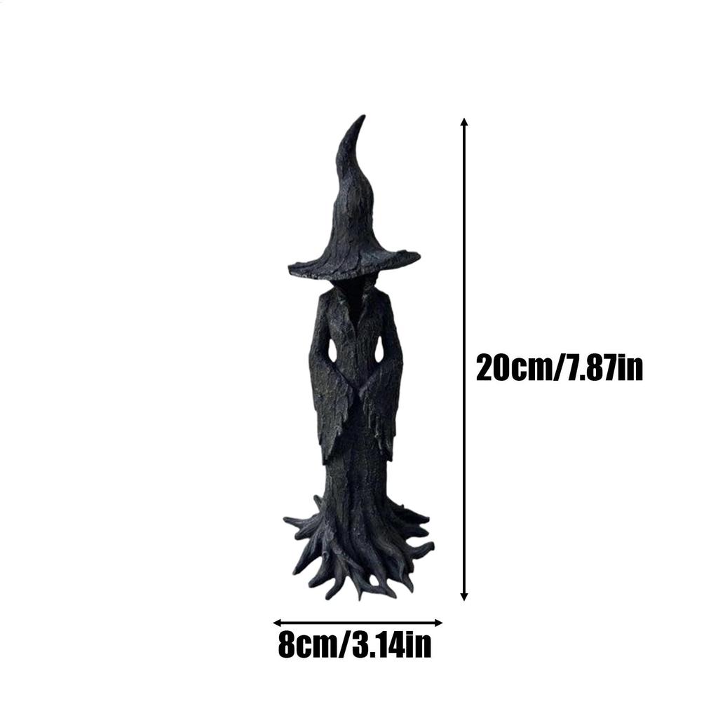 Halloween Witch Figurines Dark Gothic Witch Sculpture Halloween Witch Statue Witch Desktop Witch Ornaments Halloween Decor