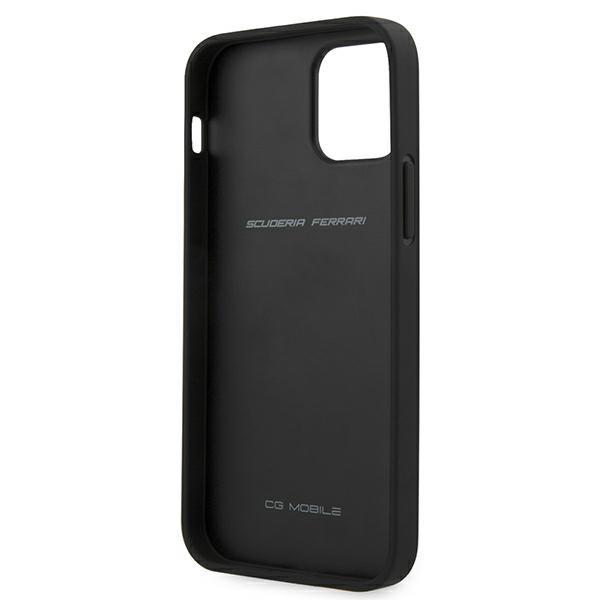 Ferrari Feomshcp12Lbk Iphone 12 Pro Maxczarny/Black Hardcase Off Track Leather Nylon Stripe
